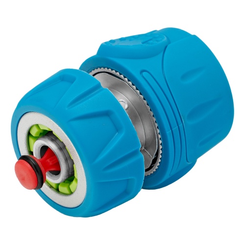 Соединитель быстросъемный 1/2", аквастоп, алюминий, TPR, LUXE Palisad Соединитель быстросъемный 1/2", аквастоп, алюминий, TPR, LUXE Palisad