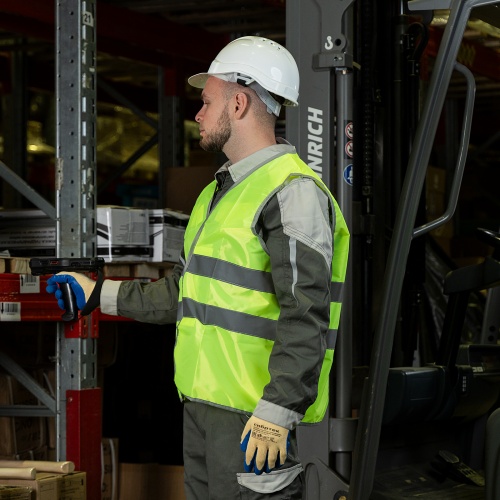 Жилет сигнальный, желтый, размер XXL Сибртех фото 13