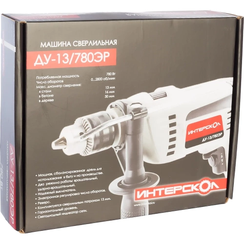 Ударная дрель Интерскол ДУ-13/780ЭР 421.1.0.00 фото 6