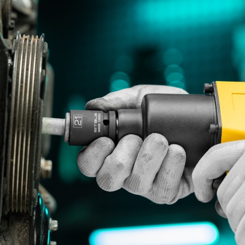 Головка ударная шестигранная, 21 мм, 1/2, CrMo Stels фото 7 Головка ударная шестигранная, 21 мм, 1/2, CrMo Stels фото 7