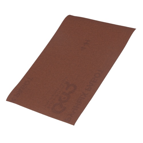 Шлифлист на тканевой основе, зернистость № 4, 240 х 170 мм, 10 шт, водостойкий, "БАЗ" фото 2