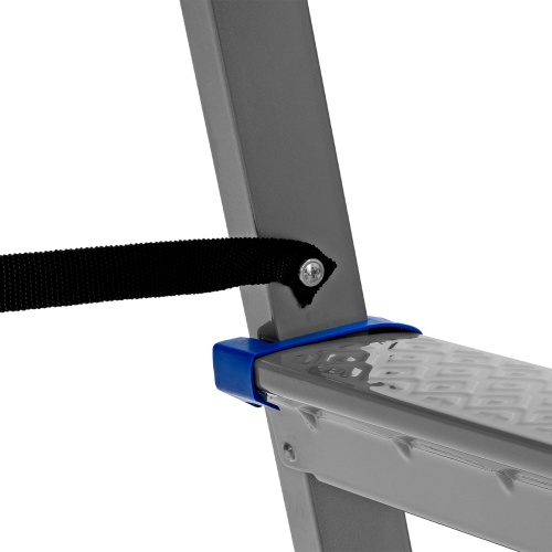 Стремянка двухсторонняя 5 ступеней, сталь профиль, стальные ступени, Сибртех фото 8