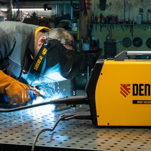 Аппарат инвертор. полуавтомат. cварки IMIG-185SDR, 180 А, ПВ 60%, катушка 5 кг Denzel фото 29