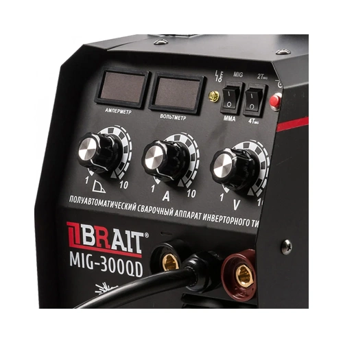 Сварочный инвертор полуавтомат BRAIT MIG-300QD 18.01.015.043 фото 3