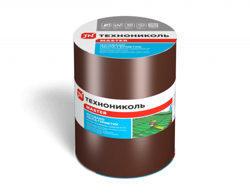 Лента самоклеящаяся Nicoband, 10 м х 20 см, коричневый