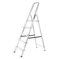 Стремянка, 5 ступеней, алюминиевая, Сибртех