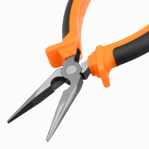 Длинногубцы прямые Comfort, 180 мм, шлифованные, двухкомпонентные рукоятки Sparta фото 3