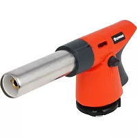 Горелка газовая с газогенератором ЕРМАК регулятор подачи воздуха, кнопка блокировки, 17x7.8x3.8 см 116-051