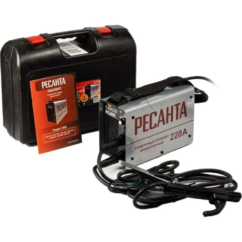 Инверторный сварочный аппарат в кейсе Ресанта САИ 220 65/22 Инверторный сварочный аппарат в кейсе Ресанта САИ 220 65/22