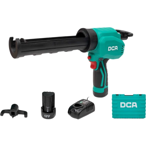 Аккумуляторный пистолет для герметика DCA 2 АКБ 2,0 А*ч, 12 В, в кейсе ADPJ12 Аккумуляторный пистолет для герметика DCA 2 АКБ 2,0 А*ч, 12 В, в кейсе ADPJ12