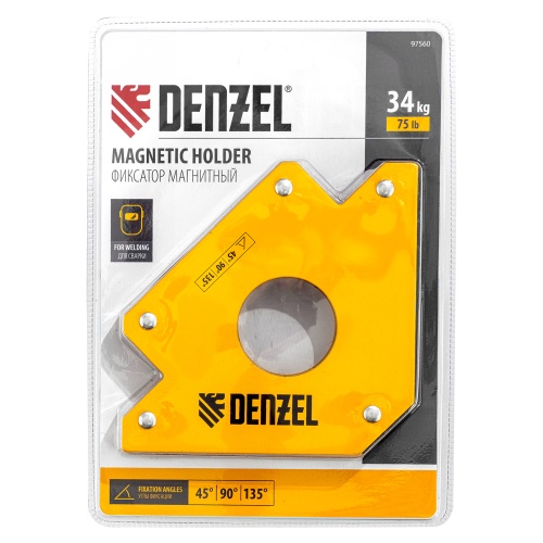 Фиксатор магнитный для сварочных работ усилие 75 LB Denzel фото 4