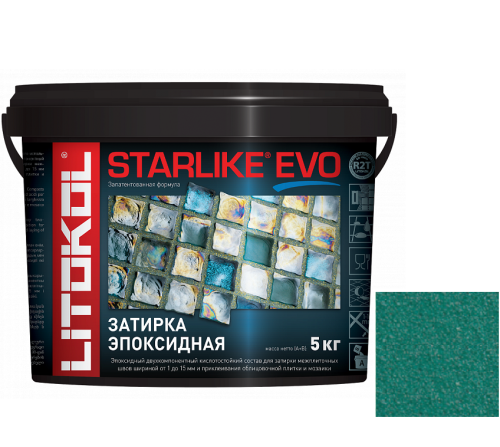 Затирка эпоксидная для швов Litokol Starlike Evo S.430 Verde Pino 5 кг Затирка эпоксидная для швов Litokol Starlike Evo S.430 Verde Pino 5 кг