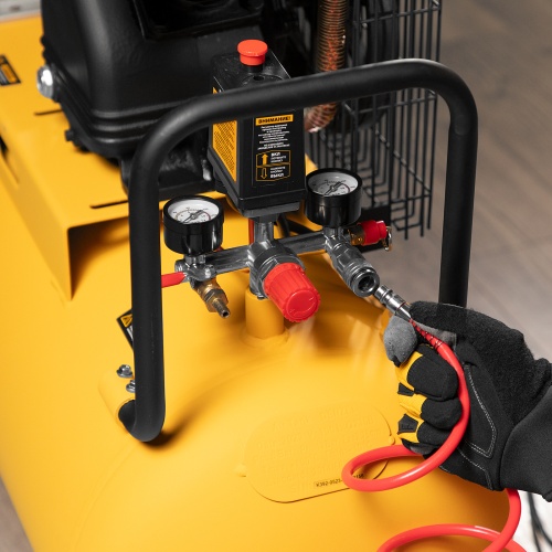 Компрессор воздушный BCV2200/100, ременный привод, 2.2 кВт, 100 литров, 370 л/мин Denzel фото 50