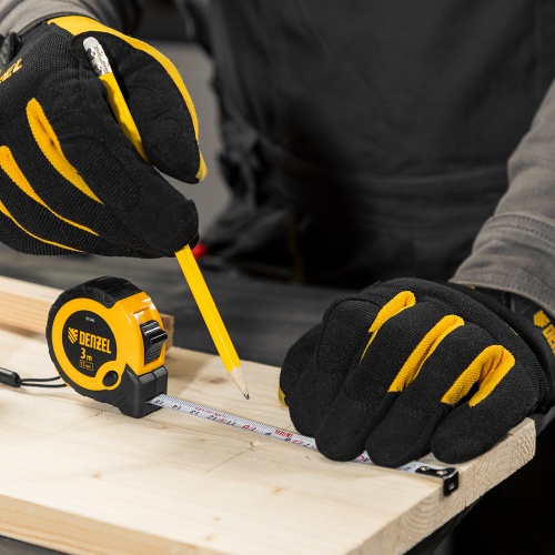 Рулетка 3м х 13мм, двухкомп. корпус, кнопка-пауза Denzel фото 10