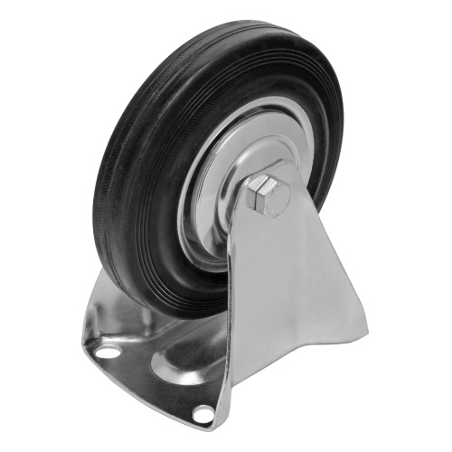 Колесо неповоротное D 160 мм, крепление  платформенное Сибртех фото 3