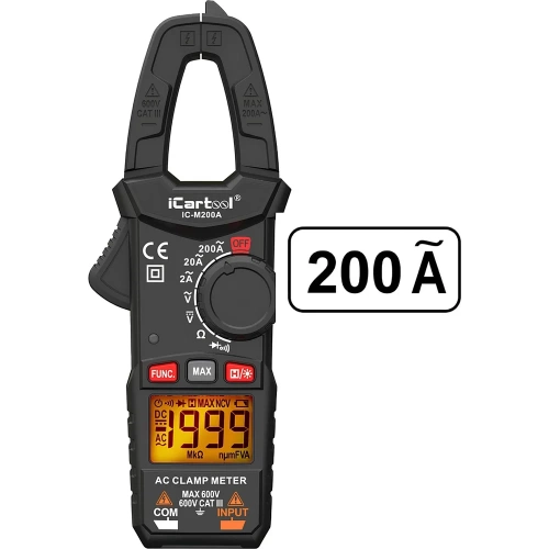 Токовые клещи переменного тока iCarTool 200 A IC-M200A