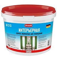 Краска интерьерная Pufas Decoself КИ морозостойкая белая 10 л/15,7 кг