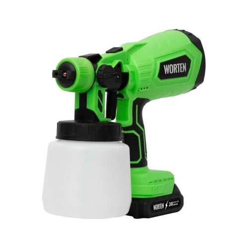 Аккумуляторный краскопульт, WORTEN 1х2 Ач, 120W 0,8л КА-90000336 фото 3