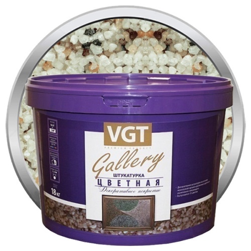 Штукатурка декоративная VGT Gallery №5 крупнозернистая 18 кг