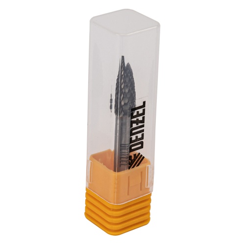 Борфреза по металлу твердосплавная, параболическая заостренная, тип-G, 8 мм Denzel фото 3