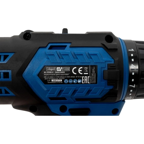 Аккумуляторная дрель BC-DD60-X Scheppach 5909239900 фото 6