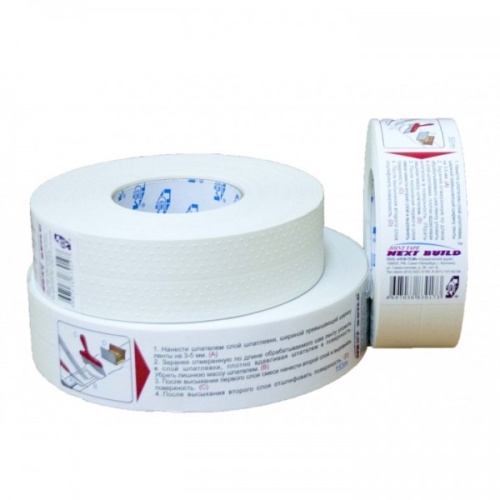 ЛЕНТА УГЛОВАЯ БУМАЖНАЯ ПОД ШПАКЛЕВКУ (50ММХ153М)