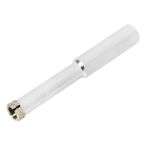 Сверло алмазное по керамограниту, 8 х 67 мм, трехгранный хвостовик, 2 шт Matrix фото 2