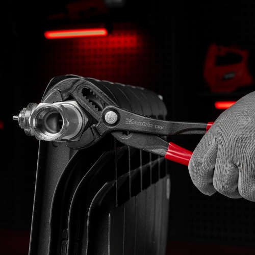 Клещи переставные 300 мм, кнопочный механизм, хром-ванадий, обливные рукоятки Matrix фото 11