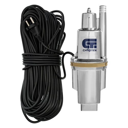 Вибрационный насос СВН300-40, верхний забор, 300 Вт, напор 75 м, 1200 л/ч, кабель 40 м Сибртех фото 7
