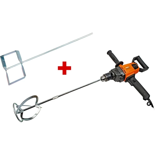 Электрическая дрель миксер СПЕЦ ДЭ-1000 230В/50Гц, 1050 Вт, 930 об/мин, в комплекте сборный венчик, патрон 3-16 мм + Насадка для миксера (венчик) 1 шт д/красок СПЕЦ-3449/3852 Электрическая дрель миксер СПЕЦ ДЭ-1000 230В/50Гц, 1050 Вт, 930 об/мин, в комплекте сборный венчик, патрон 3-16 мм + Насадка для миксера (венчик) 1 шт д/красок СПЕЦ-3449/3852