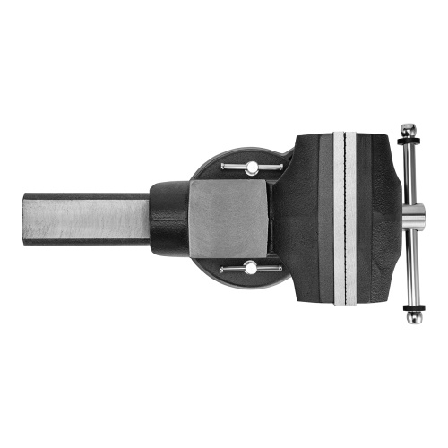 Тиски слесарные BVH-200, 200 мм, поворотные, стальная направляющая, с наковальней //Denzel фото 8