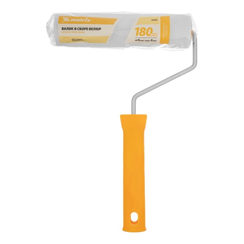 Валик "Велюр", 180 мм, ворс 4 мм, D 36 мм, D ручки 6 мм, шерсть Matrix фото 6