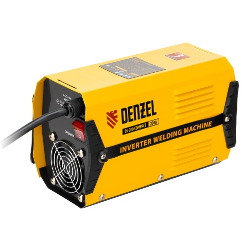Аппарат инверторный дуговой сварки DS-200 Compact, 200 А, ПВ 70%, диаметр электрода 1.6-5 мм Denzel фото 3
