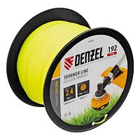 Леска для триммера круглая, 2,4мм х 192м, на DIN катушке FLEX CORD Denzel