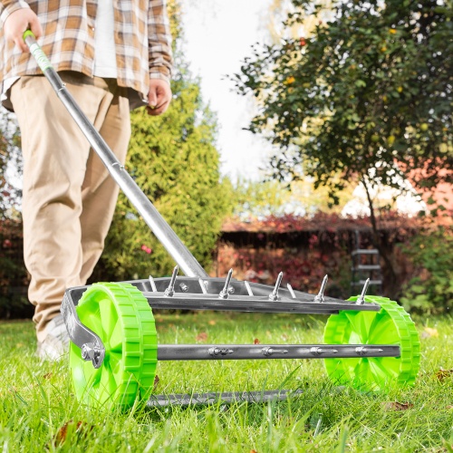 Аэратор газонный, 440 х 1400 мм, стальной черенок, Palisad фото 13