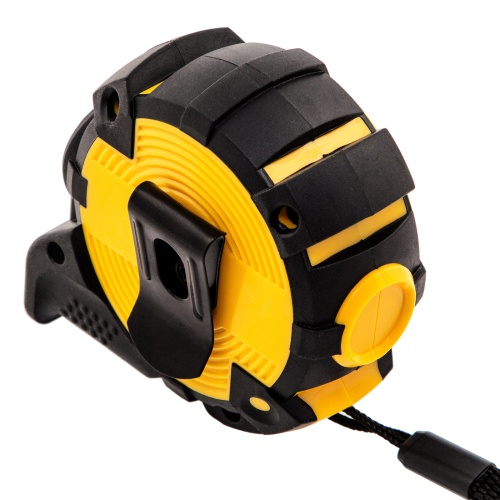 Рулетка 3м х 16мм, автоматич. фиксац., нейлон. покрытие, магнит. зацеп, двухстор. разметка Denzel фото 2