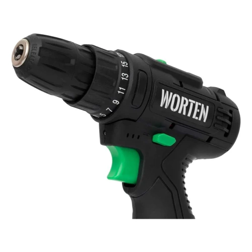 Аккумуляторная дрель-шуруповерт WORTEN 1АКБ, 12В, 1,5 Ач 32Hm КА-90000328 фото 9