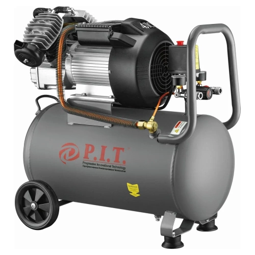 Компрессор P.I.T. 2.5кВт, 350л/мин, 50л, 2 выхода PAC016003-2,5/50 фото 5
