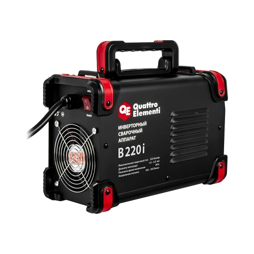 Аппарат электродной сварки QUATTRO ELEMENTI B 220i (220А, электроды до 5.0 мм, LED дисплей, TIG-Lift) 922-647 фото 4 Аппарат электродной сварки QUATTRO ELEMENTI B 220i (220А, электроды до 5.0 мм, LED дисплей, TIG-Lift) 922-647 фото 4