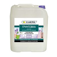 Грунтовка интерьерная Лакра сцепляющая с добавками против плесени 3,5 кг
