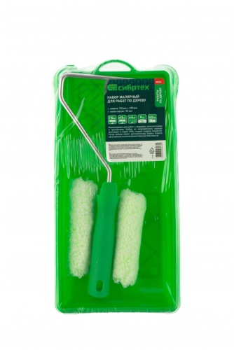 Малярный набор для работ по дереву: кювета 150 мм х 290 мм и мини-валик 110 мм Сибртех фото 4 Малярный набор для работ по дереву: кювета 150 мм х 290 мм и мини-валик 110 мм Сибртех фото 4