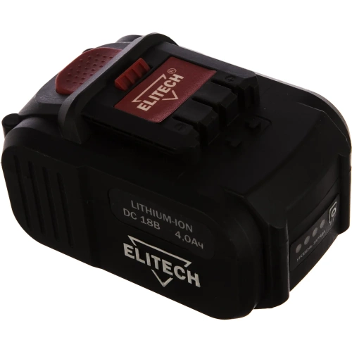 Аккумулятор Li-Ion, 18 В, 4 Ач Elitech 1820.067700 фото 3 Аккумулятор Li-Ion, 18 В, 4 Ач Elitech 1820.067700 фото 3