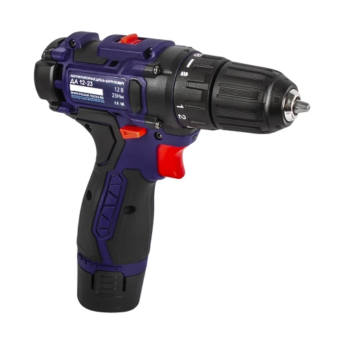 Аккумуляторная безударная дрель ПУЛЬСАР ДА 12-23 12В, 23 Hm, Li-on, 1,5 Ah, 2 аккумулятора, 1.3 кг, коробка 916-936 фото 3 Аккумуляторная безударная дрель ПУЛЬСАР ДА 12-23 12В, 23 Hm, Li-on, 1,5 Ah, 2 аккумулятора, 1.3 кг, коробка 916-936 фото 3