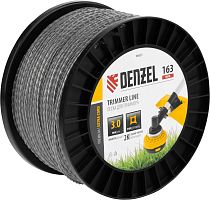 Леска для триммера двухкомпонентная витой квадрат, 3,0мм х 163м, на DIN катушке EXTRA CORD Denzel