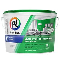 Краска для стен и потолков Profilux PL-04А акриловая глубокоматовая белая 1,4 кг