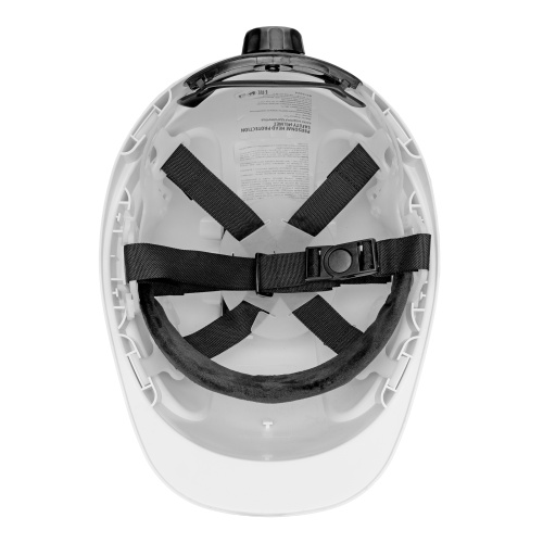 Каска защитная ударопрочная, ABS/PC, плавная регулировка, модель «Форвард» (К-05)белая Denzel фото 6