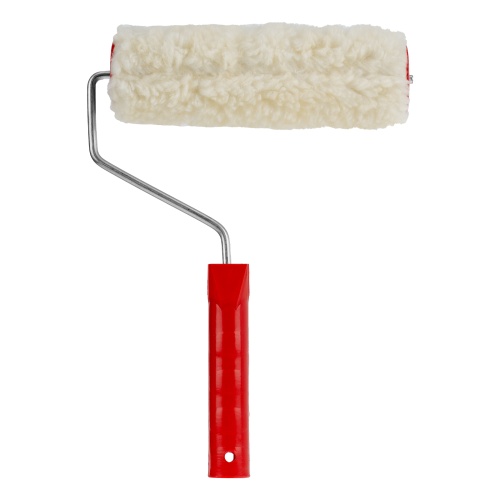 Валик "Натуральный мех", в сборе, 200 мм, D 48 мм, D ручки 6 мм, крепление шплинтом Сибртех фото 3