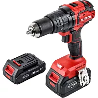 Дрель аккумуляторная Elitech ДА 20УБЛ2 (20В, 2Ач+4Ач, 70Нм) 205680