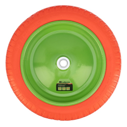 Колесо полиуретановое 3.00-8, длина оси 90 мм, подшипник 20 мм Сибртех фото 4