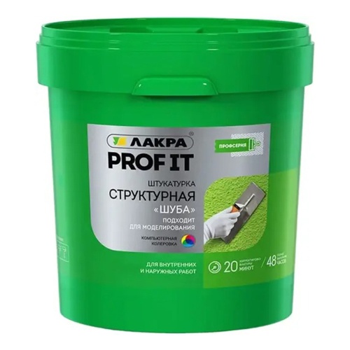 Штукатурка структурная Лакра Prof it Шуба база С 23 кг Штукатурка структурная Лакра Prof it Шуба база С 23 кг